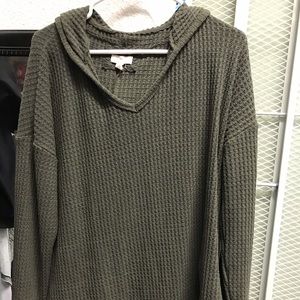 Cupio waffle weave top